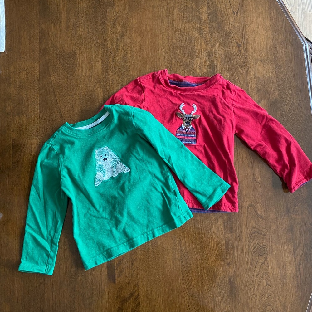 Holiday Janie and Jack Long Sleeve Tees